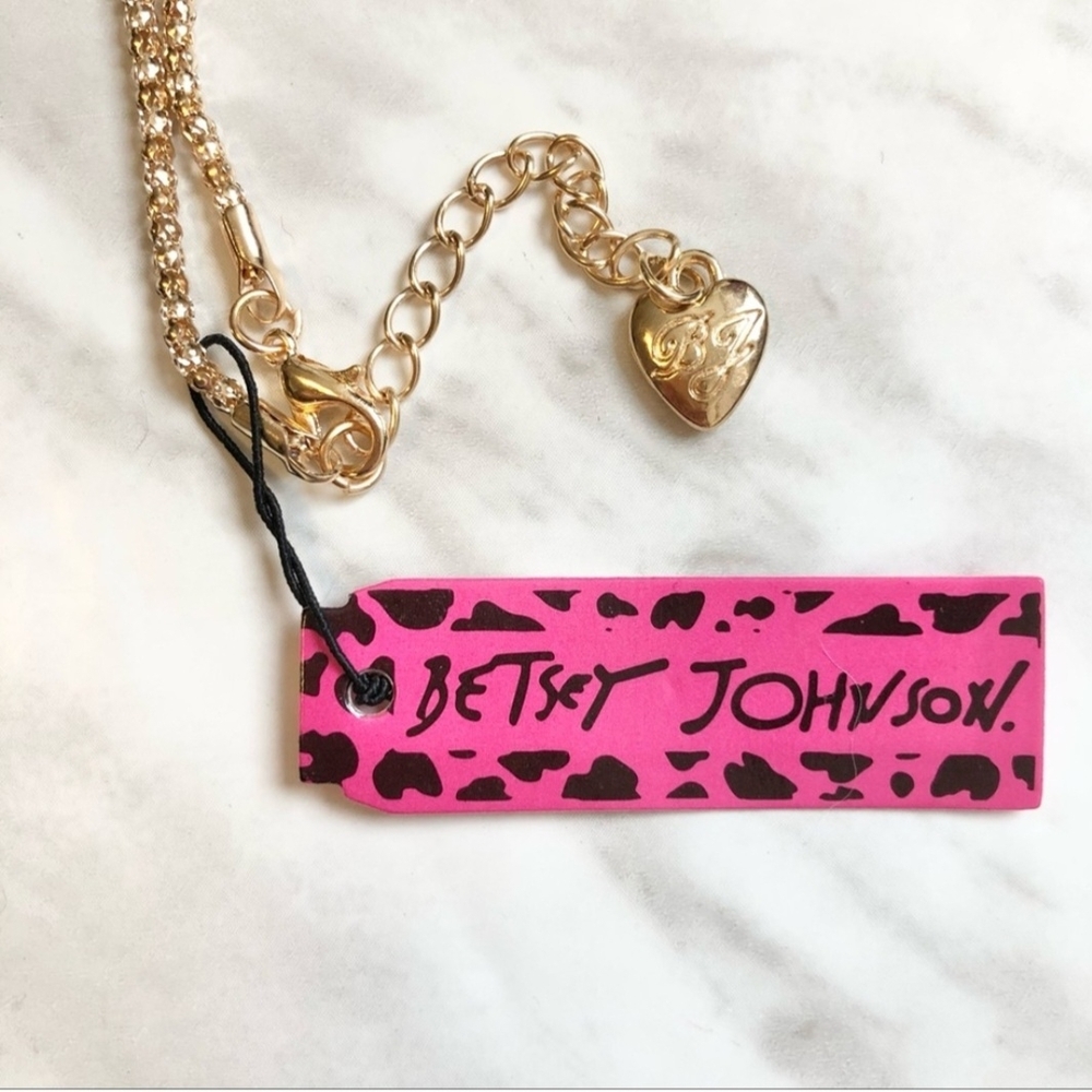 🫎Betsey Johnson Red Moose Necklace 🫎 - Picture 4 of 5